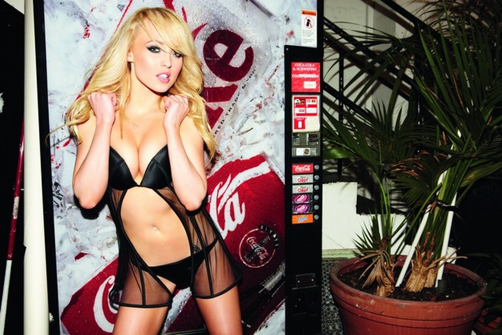 Hollyoaks Babe Jorgie Porter Flashes Boobs As She Wows In Transparent Lingerie